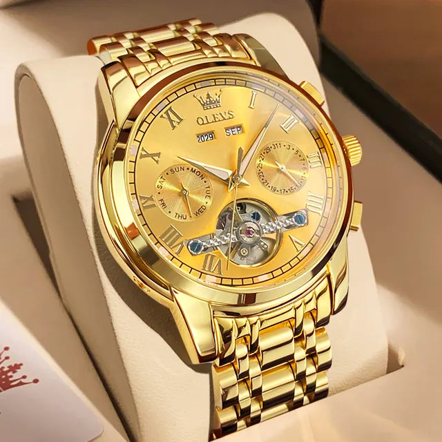 Stylish Watch For Men gold